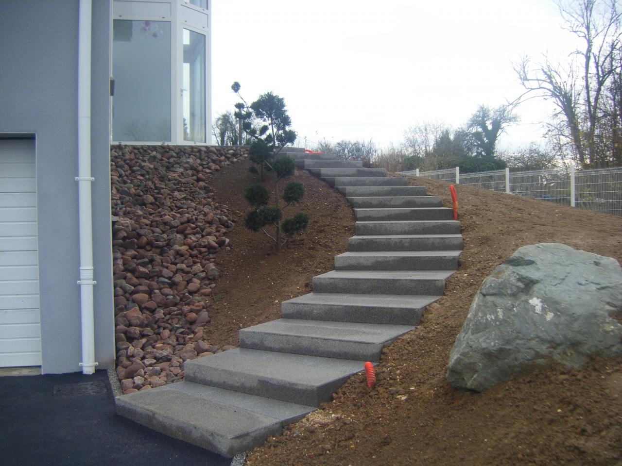 Création d'escalier en béton à Mackenheim